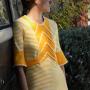 1970s Vintage Retro Sunny Stripe Dress