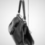 Prada Structured Black Leather Doctor's Bag