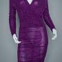 MODA Purple Dress with Leopard Print