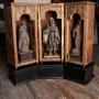 Continental Carved Saint Statues with Pedestal 