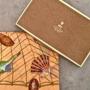 GUCCI VINTAGE SHELL SCARF WITH BOX
