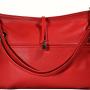 Lederer - Textured Leather Handbag - Red