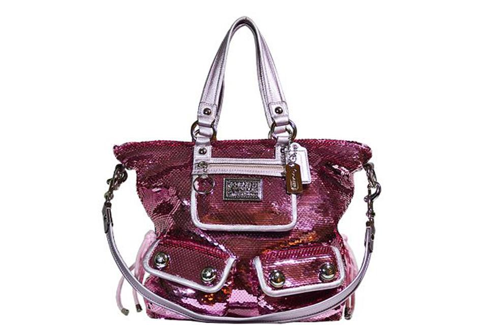 Coach - Poppy Collection Sequin Spotlight Handbag - Pink Large Photo