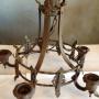 Antique Wrought Iron Chandelier
