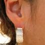 Silver Mesh Earrings