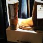Brand new exclusive Short Koolaburra rain boots is Mens size 7 & Womens size 8